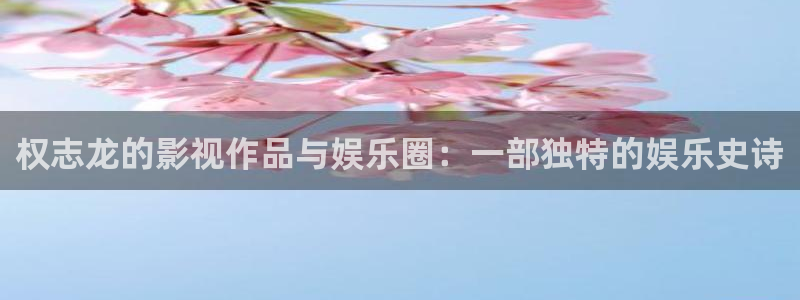 天辰娱乐登录：权志龙的影视作品与娱乐圈：一部独特的娱乐史诗